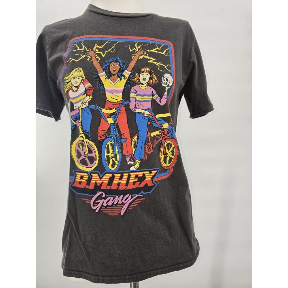 B.M Hex Gang T Shirt Anvil By Gilden Size Small - Picture 2 of 5